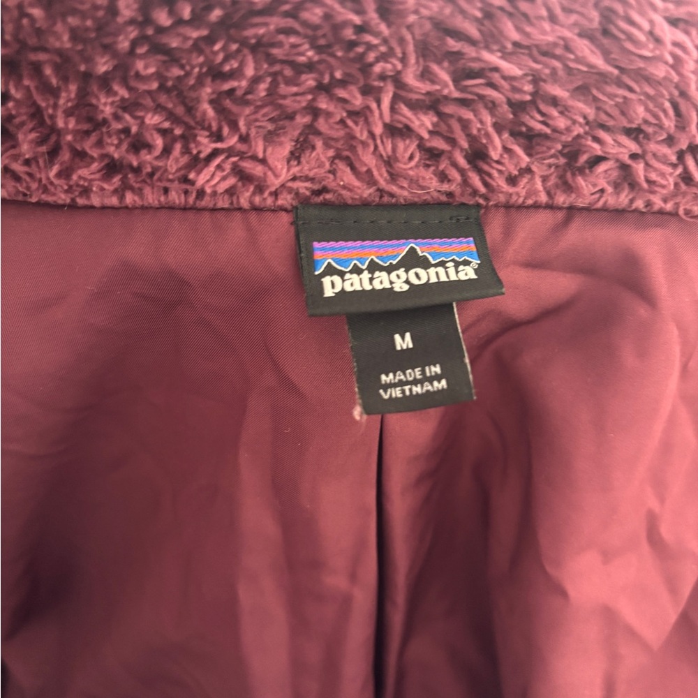 Patagonia Women's Teddy Fleece Jacket - Burgundy - Picture 5 of 6